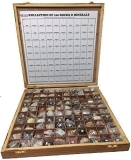 Cosmid Geology Education: 100 Rocks & Minerals in Wooden Box Set