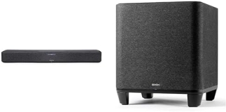 Denon Home Sound Bar 550 - Compact 3D Surround Sound with Dolby Atmos, DTS:X, and Alexa - Built-in HEOS, Subwoofer with Deep Bass