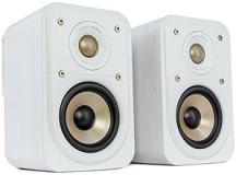 Polk Signature Elite ES10 Surround Speakers - Hi-Res Audio, Dolby Atmos & DTS:X, Power Port Bass Tech (Pair, White)