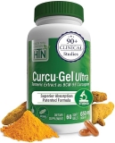 Curcu-Gel 650mg BCM-95® Turmeric Curcumin Capsules | High Absorption | Healthy Inflammation Support | Clinically Proven | Non-GMO | 60 Pack