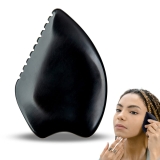 Bian Stone Gua Sha Facial Tool for Lymphatic Drainage and Massage