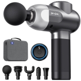Bob and Brad C2 Massage Gun for Deep Tissue Pain Relief - 5 Speeds, 5 Heads - Handheld Muscle Massager