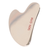 Skin Gym Sculpty Heart Gua Sha for De-puffing and Facial Massage - Stainless Steel