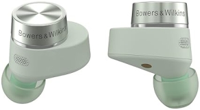 Bowers & Wilkins Pi5 S2 True Wireless Earbuds - Active Noise Cancellation, Qualcomm aptX, Bluetooth, Crystal-Clear Calls - Sage Green