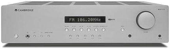 Cambridge Audio AXR100 Stereo Receiver | 100W, Bluetooth, Phono Stage, 3.5mm Input, AM/FM RDS