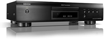 Denon DCD-600NE Compact CD Player | Vibration-Resistant Design | Pure Direct Mode | Enhanced Sound Quality | Black