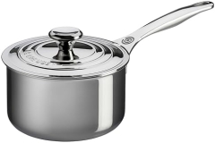 Le Creuset 3 Quart Tri-Ply Stainless Steel Medium Saucepan