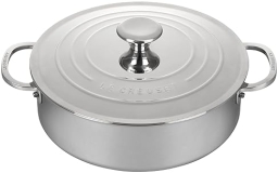 Le Creuset 4.5 Quart Tri-Ply Stainless Steel Rondeau Pan