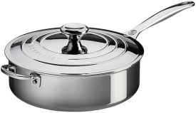 Le Creuset 3 qt. Tri-Ply Stainless Steel Saute Pan - Premium Quality