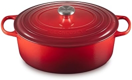 Le Creuset 8 qt. Cerise Oval Dutch Oven - Enameled Cast Iron Signature