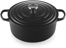 Le Creuset 7.25 qt. Enameled Cast Iron Round Dutch Oven in Licorice