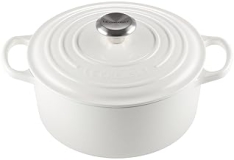 Le Creuset 4.5 qt. White Enameled Cast Iron Round Dutch Oven