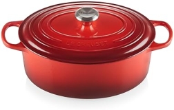 Le Creuset 6.75 qt. Oval Dutch Oven in Cerise - Enameled Cast Iron