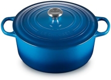 Le Creuset 9 qt. Enameled Cast Iron Round Dutch Oven in Marseille Blue