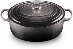 Le Creuset 6.75 qt. Oval Dutch Oven in Oyster Enameled Cast Iron