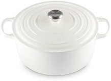 Le Creuset 9 qt. White Round Dutch Oven | Enameled Cast Iron Signature