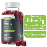 Viteey Fruit Flavor Fiber Gummies for Digestive Support - 90 Count Pack