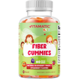 Vitamatic Adults' Vitamatic Kids Prebiotic Fiber Gummies - 4G Extra Strength - Zero Sugar - 60 Pectin Gummies