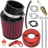 FVRITO Upgraded Air Filter Adapter Kit for Predator 212cc & 196cc Engines - Red
