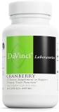 DaVinci Labs Cranberry Extract Capsules for Urinary Tract Health Support - Vegetarian & Gluten-Free - 60ct