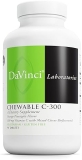 DaVinci Labs Chewable C-300 - Immune Health & Collagen Support - Orange Pineapple - 90 Tablets