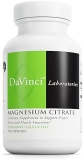 DaVinci Labs Magnesium Citrate Supplement for Muscle & Nerve Health - 140mg per Serving - Gluten-Free - 90 Capsules