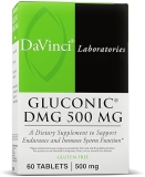 DaVinci Labs Gluconic DMG 500mg Chewable Tablets - Immune & Endurance Support - Vegetarian & Gluten