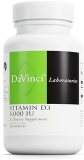 DaVinci Labs High-Potency Vitamin D3 5000 IU Capsules for Bone, Heart, and Immune Health - Gluten-Free - 120ct