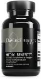 DaVinci Labs Methyl Benefits Capsules - Brain & Heart Health Support with Folate & B12 - Vegetarian & Gluten-Free