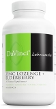 DaVinci Labs Immune Support Zinc Lozenge with Elderberry - Vitamin D3 - Lemon Flavor - 60 Lozenges