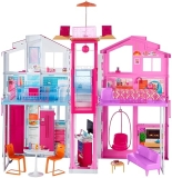Barbie Doll House Playset with 3-Story Townhouse, Furniture & Accessories - Amazon Exclusive
