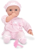 Melissa & Doug 12" Soft Body Baby Doll Jenna with Romper - Washable Accessories, First Baby Doll for Toddlers 18M+