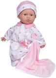 JC Toys La Baby Caucasian 11" Soft Baby Doll Set with Washable Pink Outfit & Blanket - for Kids 12 Months+