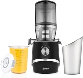 Sana 878 Self-Feeding Cold Press Juicer | Effortless 3-Day Juicing | Autopilot Configuration | 2L Capacity | Black