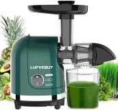 Lufvebut Masticating Vegetable Juicer for Celery Wheatgrass Spinach Ginger, Cold Press, Quiet Motor, Easy Clean, BPA-Free"
