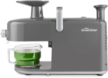 Tribest Greenstar 5 GS5 Stainless Steel Twin Gear Juicer with Easy Clean Housing and Glass Pitcher