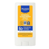 Mustela Baby Mineral Sunscreen Stick SPF 50 Broad Spectrum - Organic Face & Body Sun Stick - 0.6 oz