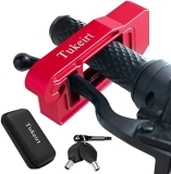 Tukeirt Adjustable Anti-Theft Motorcycle Lock for Motorcycles, Scooters, ATVs, and Dirt Bikes - Red