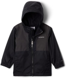 Columbia Toddler Boys Black Fleece Lined Jacket, 3T - Rainy Trails II