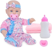 Baby Doll Set with Unicorn Theme for Toddlers Age 3+, Includes Clothes & Accessories