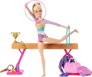 Barbie Gymnastics Playset with Blonde Fashion Doll and Accessories