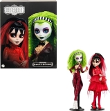 Monster High Skullector Beetlejuice Doll 2-Pack, Collectible Betelgeuse and Lydia Deetz Set with Accessories (Amazon Exclusive)