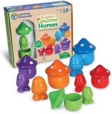 Learning Resources Peekaboo Gnome Homes: Preschool & Toddler Learning Toys, Montessori & Sustainable, Easter, Ages 18m+, 15 Pieces