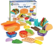 Learning Resources New Sprouts Taco Night Play Food Set - 28 Pieces for Kids 18+ Months: Grocery Store Pretend Play Toys"