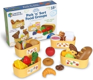 Learning Resources New Sprouts Pick 'n' Sort Food Groups - Pretend Play Kitchen Accessories for Toddlers, 26 Pieces