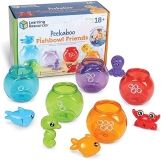 Learning Resources Peekaboo Fishbowl Friends: 10-Piece Educational Baby Toy Set for Ages 18 Months+