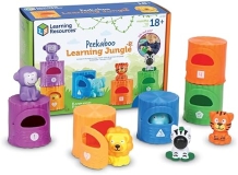 Learning Resources Peekaboo Learning Jungle Toy Set - Educational Preschool Toys for Toddlers 18+ Months
