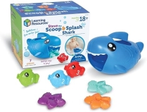 Learning Resources Steve The Scoop & Splash Shark Toy Set - 7 Pieces, Ages 18m+, Toddler Learning & Water Toys