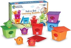 Learning Resources Peek-a-Bird Learning Buddies - 15 Pieces, Educational Toy for Toddlers, Age 18M+, Preschool Activities