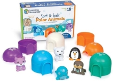 Learning Resources Polar Animals Sort & Seek Educational Toy Set - Ages 18+ Months